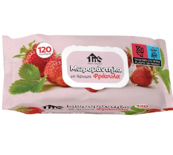Μωρομάντηλα Αρωματικά 120τεμ. “Φράουλα”