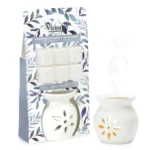 Αρωματιστής Κεραμικός 7,8x6,5x7,8 ΣΕΤ Με WAX MELTS "Spicy Wood" 66gr
