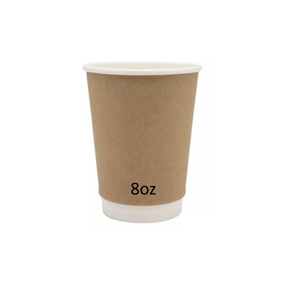 Ποτήρι Χάρτινο 8oz Kraft διπλότοιχο (235ml) 25τεμ