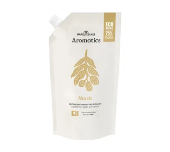 Papoutsanis Aromatics Μαλακτικό Ρούχων Musk 45Μ Ανταλλακτικό 900ml