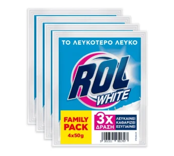 Rol White Λευκαντικό Ρούχων 50gr (4τεμ)